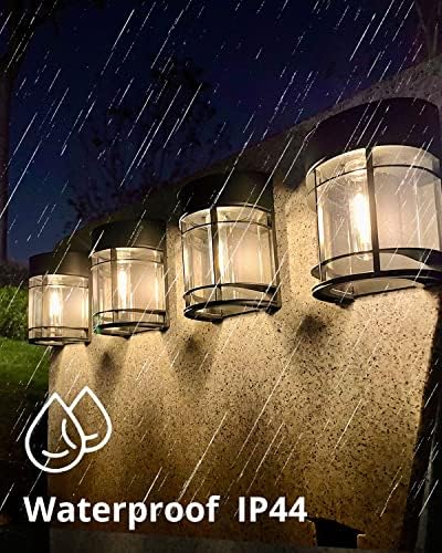 Solar Fence Lights, Upgrade Solar Deck Lights, Waterproof Solar Outdoor Lights for Wall Yard Post,Steps, Easy-to-Install - Image 7