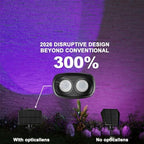 Solar Black Light Outdoor 395nm, Halloween Decorations Glow Party, 2-Pack - Image 4