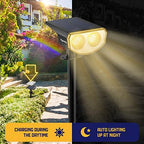 Kyosho Solar Outdoor Lights Waterproof IP67, 38 LEDs Solar Spot Lights Outdoor, 2-in-1 Landscape Spotlight with 3 Modes for Lawn, Pathway, Yard, Pool, 4 Pack - Image 5