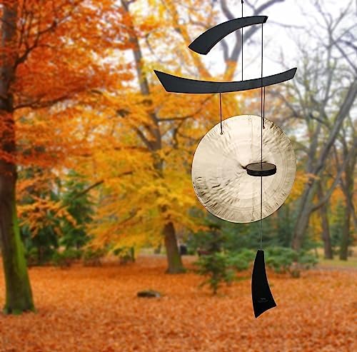 Woodstock Wind Chimes for Outside, Outdoor Decor, Patio and Garden Decor for Outside, Front Porch Decor Wind Gong Style Wind Chimes (50") Emperor Gong Large Black Gifts (EGCLB) - Image 6