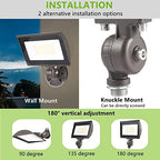 30W Outdoor LED Flood Light With 1/2" Knuckle Mount (Plate Included), 5000K Daylight 3600LM 120V, UL Waterproof LED Security FLood Lighting for Wall Wash /Sign/Flagpole/Tree/Yards/Advertising Boards - Image 3