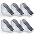 Kondras 6-Pack Solar Step Lights for Outside, Motion Sensor Waterproof Outdoor Stair Lights, Solar Powered LED Outdoor Step Lights Decor for Yard Garden Porch Patio Pathway Deck by Kondras