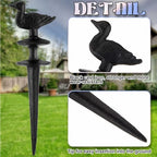 Tandefio 3 Pcs Garden Hose Guide Stakes, Owls Squirrels Ducks Cast Iron - Image 2