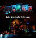 TOVEENEN Color LED Outdoor Landscape Spotlight - 120V 12W Waterproof Spot Lights for Christmas Halloween Yard House, 2 Pack - Image 6
