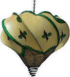 Henna Lamps & Sconces Handmade Henna Moroccan Leather Lamp Natural by Treasures+Of+Morocco