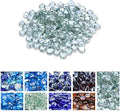 GasSaf 3/4 Inch Crystal Clear Luster Fire Glass Beads, 10 Pound by GasSaf