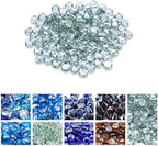 GasSaf 3/4 Inch Crystal Clear Luster Fire Glass Beads, 10 Pound by GasSaf