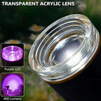 DenicMic Solar Spot Lights Outdoor Waterproof Purple Lens LED 4 Pack - Image 6