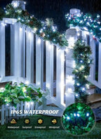 Brightown 2 Pack Solar Christmas String Lights Outdoor, Total 144ft 400 LED - Image 4
