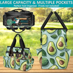 Fruit Avocados Garden Tool Bag Tote for Men Women Multiple Pockets Wide Mouth Heavy Duty Waterproof Tool Organizer Bag for Outdoor Lawn Yard Portable Gardening Storage With Elasticbands - Image 3