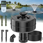 Pond Fountain Aerator, 750W 1HP 30000 Gallon Floating Fountain with Timer by Antfraer