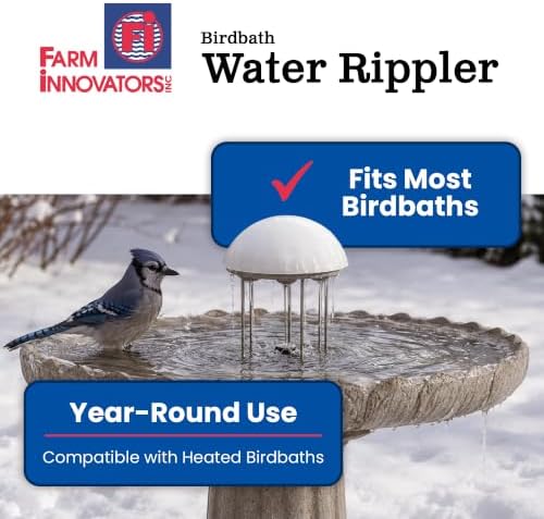 Farm Innovators WR-25 Birdbath Water Rippler Agitator, Attracts Birds - Image 6