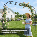 Heavy Duty Garden Arch Trellis, 98.4 x 94.8 in, Extra Wide - Image 4