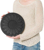 HF by LT Rubber Compass Scroll Garden Stepping Stone, 11-3/4 inches, Black, Set of 3 - Image 3