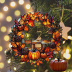 Fall Floral Wreath Acrylic Suncatcher - Image 6