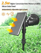 Solar Outdoor Lights, 9 Modes Color Changing 18 LED Halloween Solar Spot Lights Outdoor Waterproof Spotlight Landscape Light Solar Powered for Garden Yard Tree Flag Patio Christmas(2 Pack) - Image 6