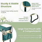 Goplus Garden Kneeler and Seat, Heavy-Duty Garden Bench w/Large Tool Pouch, Widen EVA Foam Kneeling Pad, Portable Gardening Gift for Women Men Seniors, Foldable Garden Stool for Kneeling & Sitting - Image 5