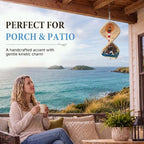 Lighthouse Wooden Wind Spinner Outdoor Hanging Decor, 8.5 x 11 in - Image 5