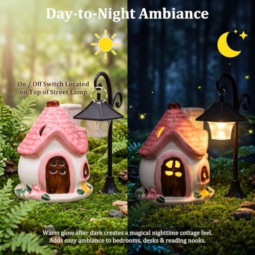 FmilyKit Fairy House Garden Kit, Mini Cat Garden Figurines Desk Decor - Image 2