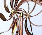Large Kinetic Copper Dual Spinner - Dancing Willow Leaves Jumbo Version (3-ft Across, 9-ft Tall) - Image 5