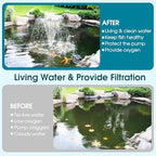 Antfraer Pond Filter Built-in UV Clarifier, 660GPH 40W Pond Filter with Water Pump Kit, Filter Box for Outdoor Ponds, Fish Tank Garden Clean & Clear Add Water Features (Corded Electric) - Image 2