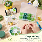 Ohanniewa Beaded Plant Kit with Suncatcher Beads, Tulip Beads, Decor Gift - Image 4