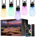 CDN Outdoor String Lights 80FT, RGBW Smart Patio Lights with 30 LED Bulbs by CDNLighting