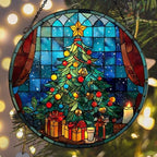 Christmas Tree Colorful Ornaments Hanging Acrylic Suncatcher - Image 6