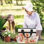 Garden Tool Bag Organizer Garden Tote Bag with Pockets Poppy Watercolor Tool Storage Organizer Gardening Tool Kit Holder 13" x 6.8" x 2.8" - Image 7