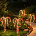 Solar Garden Lights Outdoor Waterproof, 4 Pack Solar Flower Lights Outdoor with Red Eucalyptus Flowers & 2 Lighting Modes, Decorative Solar Lights Outdoor for Yard Patio Lawn Decor, Gifts by AureateHorizon