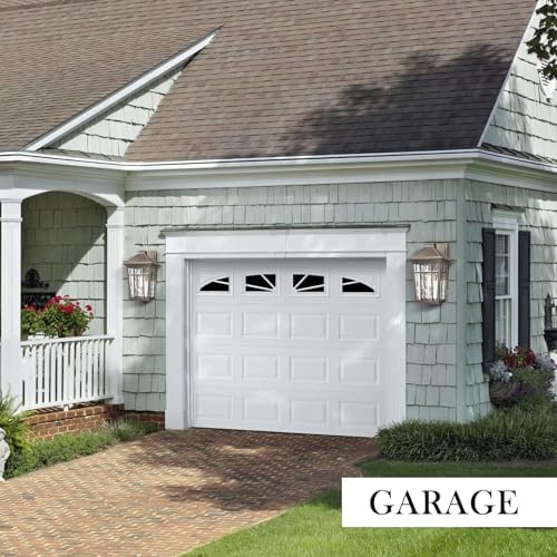Darkaway Large Outdoor Sconce Lights Wall Light Fixtures,14inch Exterior Porch Light Outdoor Sconce Anti-Rust Outside Light with Water Ripple Glass for Patio Yard Garage, 2 Pack - Image 7