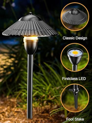 ZUCKEO RGBW Low Voltage Landscape Lighting 5W Color Changing Pathway Lights 12-24V Multi-Color LED Path Lights Waterproof for Yard Garden Walkway Holiday (12 Pack with Connectors) - Image 6