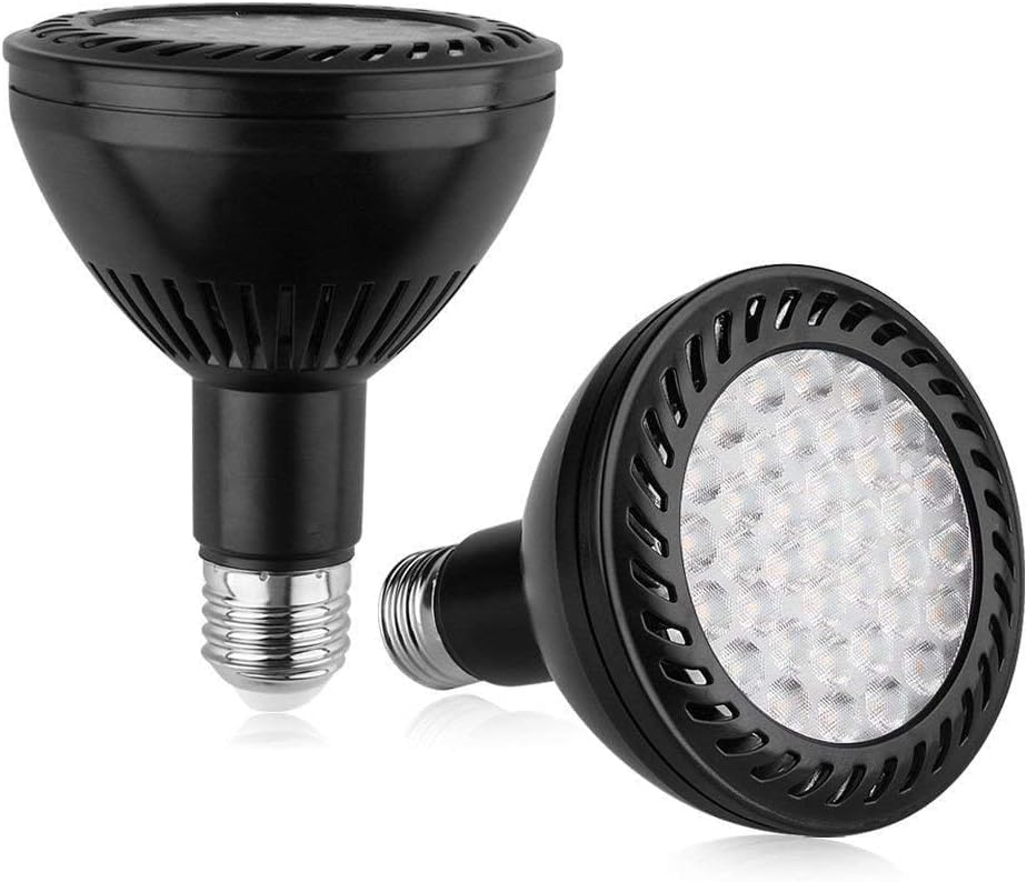 ele ELEOPTION Pack of 2pcs PAR30 LEDs Spot Light Bulb Spotlight 36W LED Bulbs Long Neck E26/E27 Base Lumen 6000K Warm White Light Bulbs 45 Degree Beam Angle by eleELEOPTION