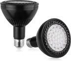 ele ELEOPTION Pack of 2pcs PAR30 LEDs Spot Light Bulb Spotlight 36W LED Bulbs Long Neck E26/E27 Base Lumen 3000K Warm White Light Bulbs 45 Degree Beam Angle by eleELEOPTION