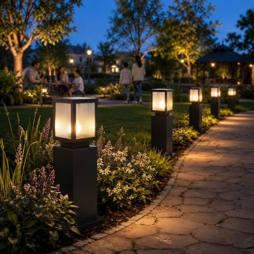 Landscape Pathway Lights for Outdoor, Hardwired E26 3000K Walkway Lighting - Image 3