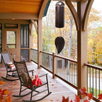 Serenity Bell Wind Chimes for Outside Deep Tone Cylinder Windbell Deep Resonance Wind Chime Outdoor Antique Copper Garden Decor Sympathy Gift Home Decoration 28 Inch Large - Image 3