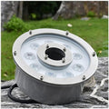 LED Pool Underwater Light, Submersible Ring Fountain Lamp, IP68 Waterproof Stainless Steel Landscape Lights, 12V Low Voltage Middle Hole LED Pond Lights, for Aquarium, Garde (9W(12V),Yellow) by Unknown