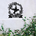 MeMate Personalized Garden Metal Signs Outdoor Décor, 8" - 24" Garden Signs Metal, Hummingbird Flowers Garden Signs to Personalize, Shed Shed Sign, Rustic Plaque - Image 6
