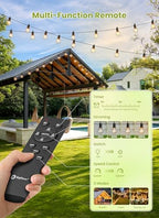 Brightown 158FT Solar String Lights Outdoor, IP65 Waterproof, Remote, Timer - Image 2