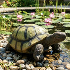 SKYFIRE Large Turtle Statues for Garden - 29.5' x 15.3' x 11.8' Fiber Reinforced Concrete Tortoise Sculpture, Garden Sculptures & Statues for Outdoors, Lawn, Yard, Indoor Outdoor Decor by SKYFIRE