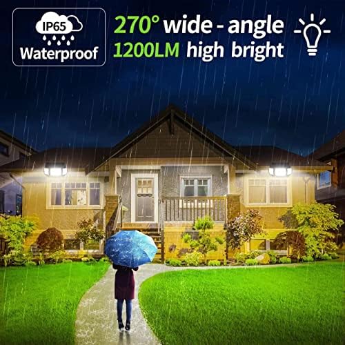 intelamp Solar Outdoor Lights, Motion Sensor with Dual Sensors Waterproof - Image 2