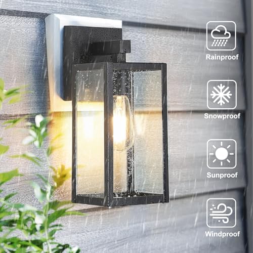 MAXvolador Outdoor Wall Light Fixture, Exterior Waterproof Wall Lantern - Image 3
