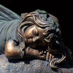 Large Magnesium Fairy Statues for Outdoor Use (Sleeping Fairy "Ivy") - Image 5