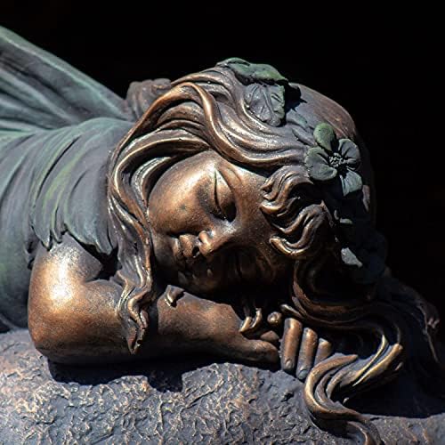 Large Magnesium Fairy Statues for Outdoor Use (Sleeping Fairy "Ivy") - Image 5