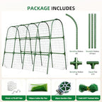 Cucumber Trellis for Raised Bed, U-Shape Garden Arch Metal Support for Climbing Plants, Metal Arch Plant Support Vegetables Trellis, Plant Support for Vine(Green, 63 * 30 * 47inch(L*W*H)) - Image 6