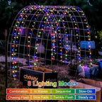 QITONG 4 Pack Solar Fairy Lights, Each 33ft 100 LED Multicolor Christmas String Light Outdoor Waterproof, 8 Modes Silver Wire Twinkle Mini Lights - Image 3