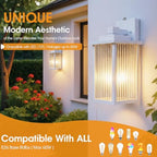 13" White Dusk to Dawn Outdoor Light, Exterior Light Fixture - Image 6