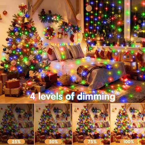 KNONEW 400FT 1200LED Outdoor Fairy Lights Plug in Multicolor Xmas Decor - Image 3