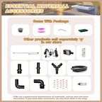 Pool Fountain, Transparent Acrylic Pool Waterfall Spillway with Pipe Connector Kits for Indoor/Outdoor Decorative, 11.8 Inches Pool Water Feature for Garden Patio, Backyard Koi Pond Decor - Image 4