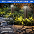LED Bollard Landscape Pathway Light 42inch 24W, 3CCT 3000K/4000K/5000K - Image 2